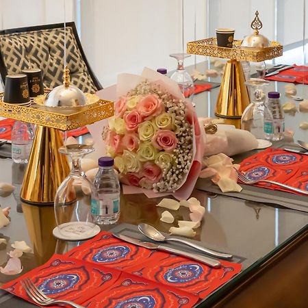 Nivel Hotel Abha 海米斯穆谢特 外观 照片 A table set for a wedding reception